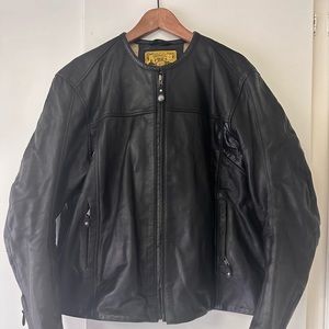Roland Sands Design Barfly original black leather jacket size L
